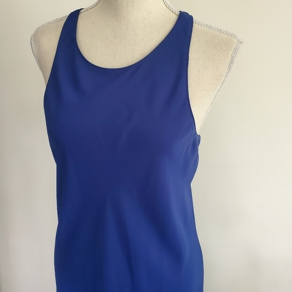 Amanda Uprichard "Pasadena" Blue Midi Dress - Picture 6 of 8